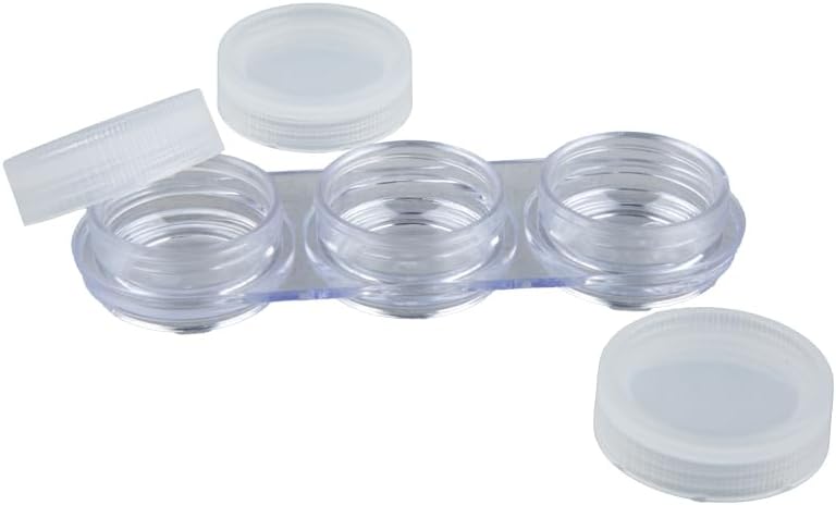 Daiso Coordilette Cream Container Set - 3 Pcs, 3Ml Each, Clear - Image 2